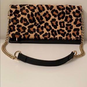 Leopard flap bag